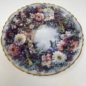 Circle of Romance by Lena Liu Floral Greetings Collector Plates